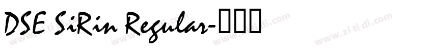 DSE SiRin Regular字体转换